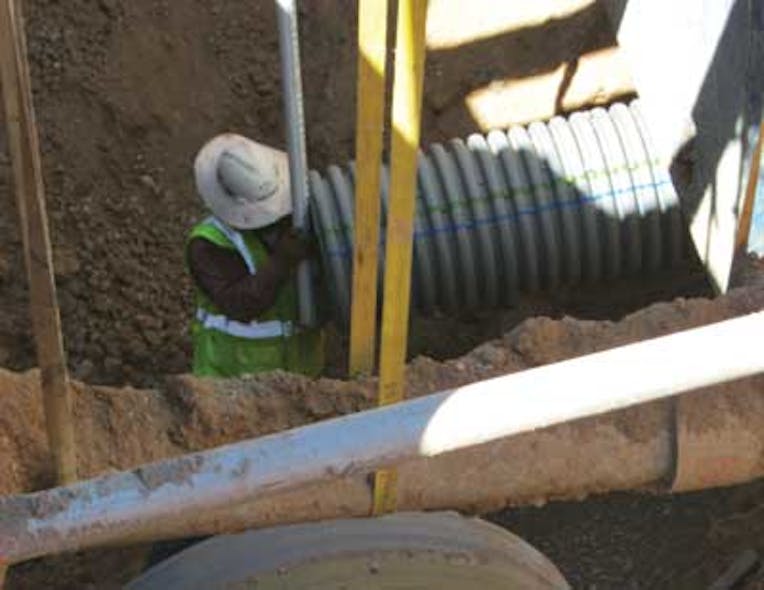 Depth Perception Corrugated Pipe Meets Deep Burial Requirements for Stormwater Drainage Line