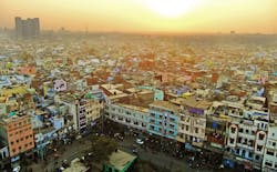 Aview Of Delhi From Jama Masjid India Aview Of Delhi From Jama Masjid India