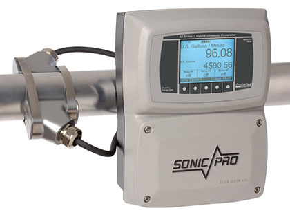 Bluewhitesonicproflowmeter