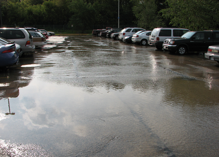 Car Lot Overland Flow