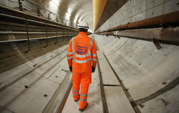 Europe Uk Thames Lee Tunnel