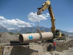 Hobas Lowering Direct Bury Pipe South Jordan Ut Hobas Lowering Direct Bury Pipe South Jordan Ut