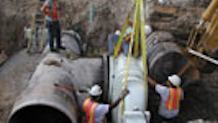 Hobas Pipe Mating To Flange