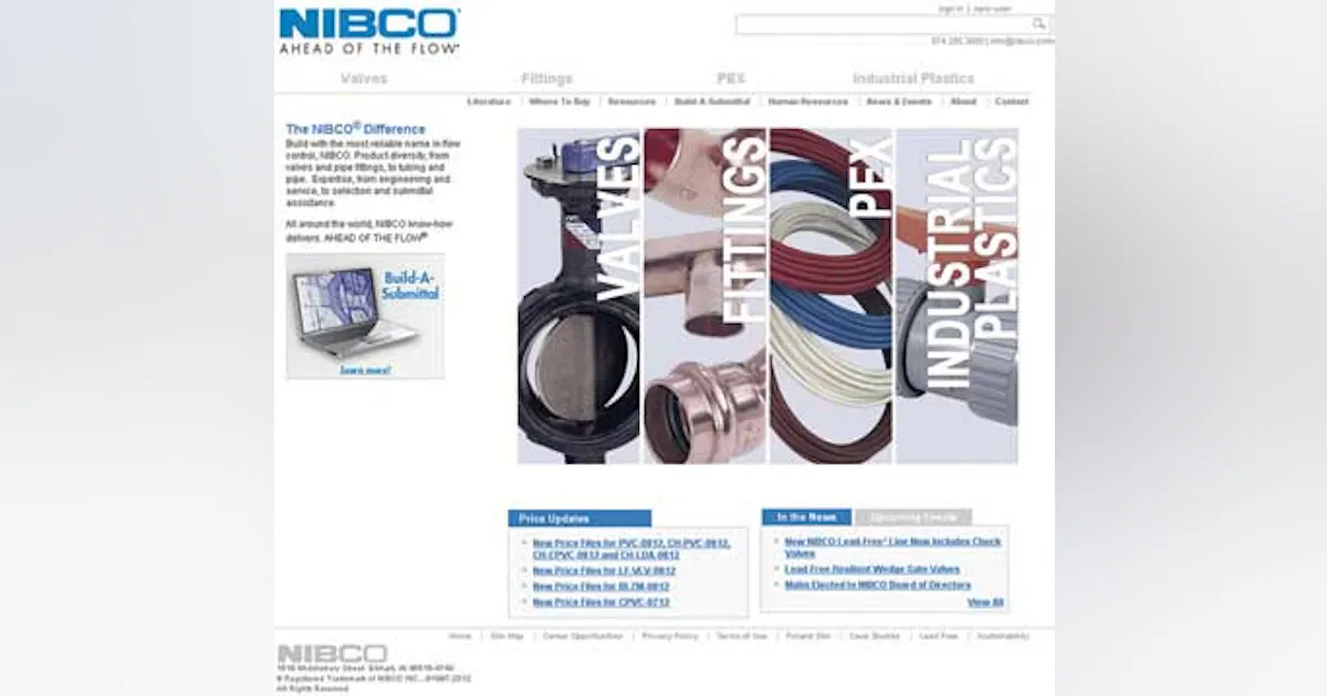 Nibco Valves, fittings | WaterWorld