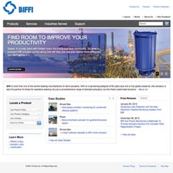 Pentair Biffi Website Home Page