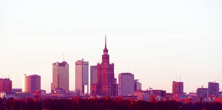 Poland Warsaw Skyline