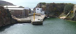 Quarry Pool Jersey Where Seawater Is Stored Before Treatment Medium Quarry Pool Jersey Where Seawater Is Stored Before Treatment Medium