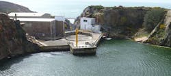 Quarry Pool Jersey Where Seawater Is Stored Before Treatment Medium