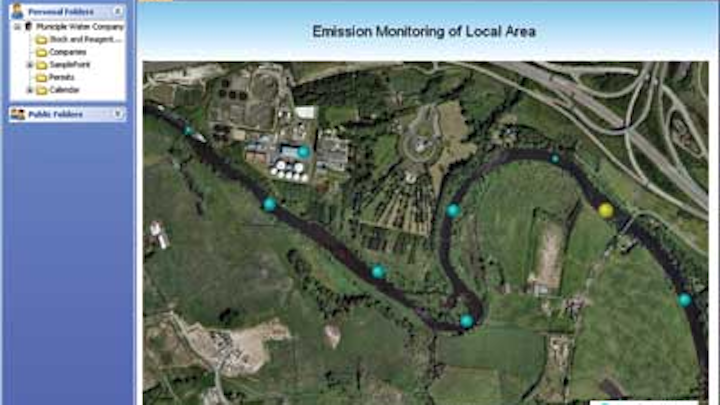 Thermo Water And Environmental Image Emission Monitoring Of Local Area 300dpi