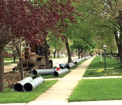 Uwm Pipe Pipe To Be Installed