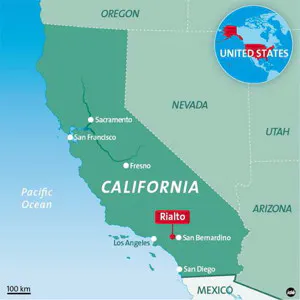 Map Or Rialto Rialto California Map