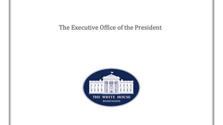 Cover of the White House report.