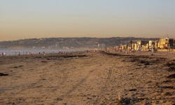 Mission Beach, San Diego, was closed after raw sewage leaked into the water. Mission Beach, San Diego, was closed after raw sewage leaked into the water.