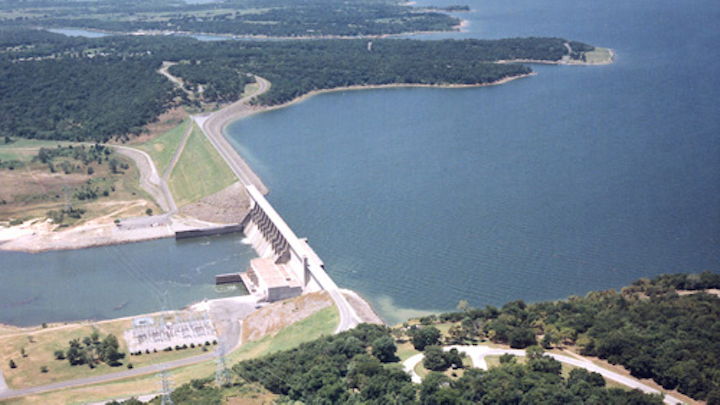 Eufaula Lake and Dam, Oklahoma. Photo: USACE.