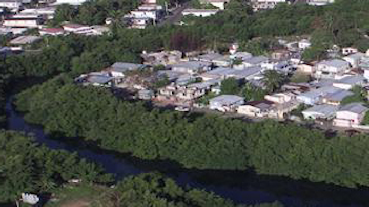 The Caño Martín Peña community. Photo: US EPA.