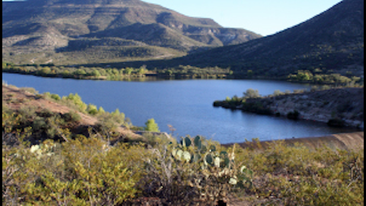 Talkalai Lake on the San Carlos Apache Reservation. Photo: Arizona Department of Water Resources.