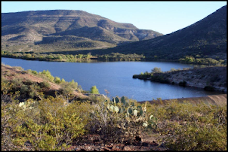 Talkalai Lake on the San Carlos Apache Reservation. Photo: Arizona Department of Water Resources.