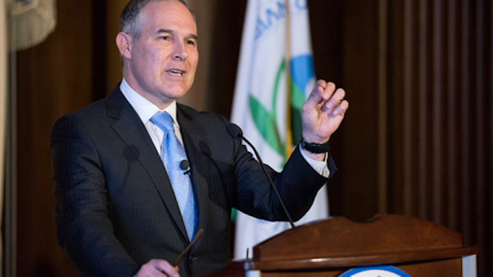 EPA Administrator Scott Pruitt addressed members for the first time. Photo: U.S. EPA.