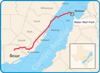 Saws Water Pressure Zone Map Project Profile: San Antonio's Vista Ridge Pipeline | Waterworld