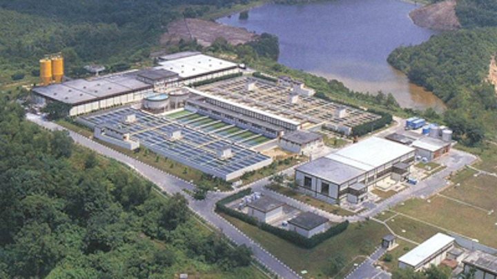 The Choa Chu Kang Waterworks Facility in Singapore.Photo: United Engineer Group