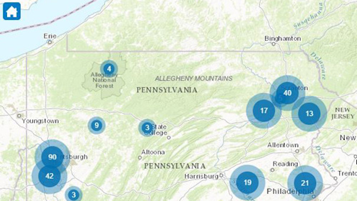 The interactive map displays project details, dollars invested and streets with planned upgrades.