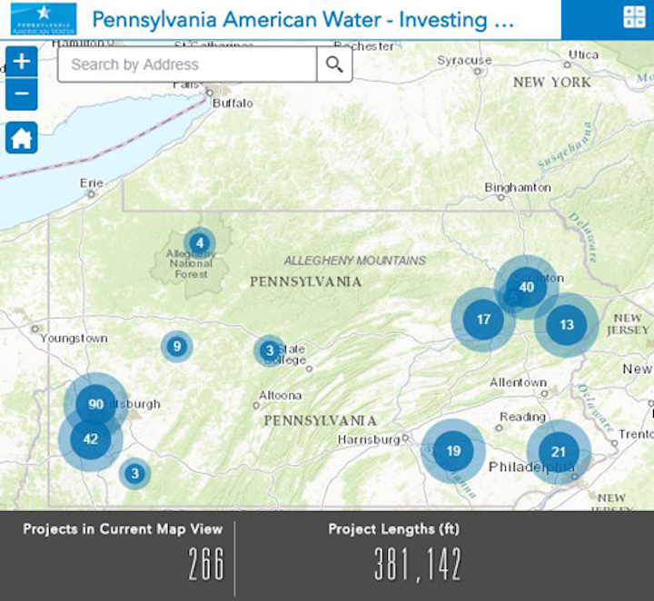 Pa American Water Releases Interactive Pipeline Project Map Waterworld