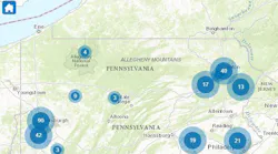 The interactive map displays project details, dollars invested and streets with planned upgrades.