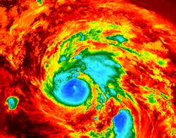 Hurricane Harvey satellite image via Wikimedia Commons. Hurricane Harvey satellite image via Wikimedia Commons.