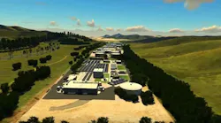 An artist's rendering of the East county Advanced Water Purification site, courtesy of Padre Dam.