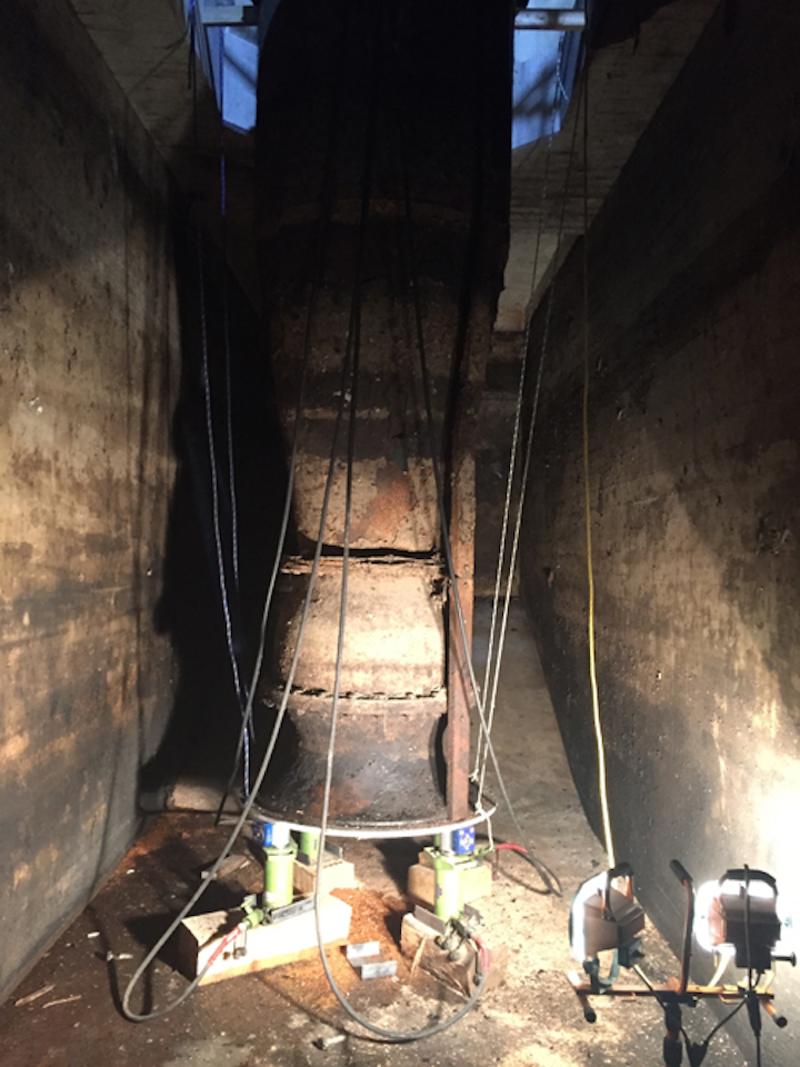 Four 50-ton capacity SP wireless compression load cells were supplied by LGH.