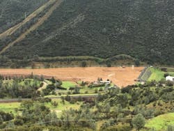 Moccasin Dam and Reservoir. Moccasin Dam and Reservoir.