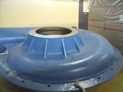 The 38 ton pump has an impeller diameter of 1,905 mm. The 38 ton pump has an impeller diameter of 1,905 mm.