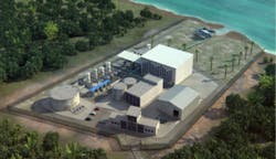 CAD depiction of plant location and layout. CAD depiction of plant location and layout.