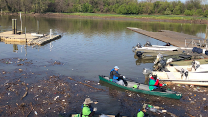 Earth Day cleanup with CWP in the Anacostia. Photo courtesy Business Wire.