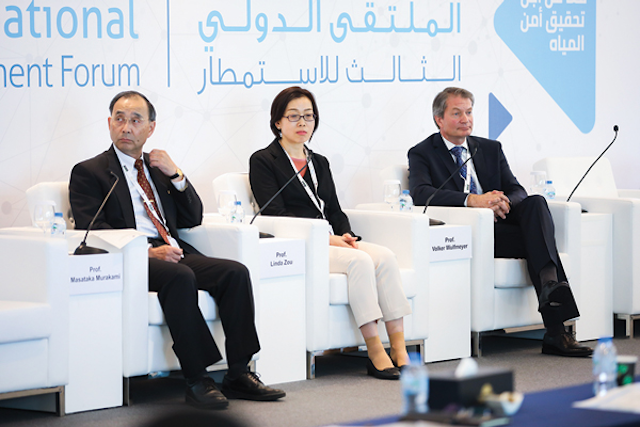 L-R: Professor Masataka Murakami, Professor Linda Zou and Professor Volker Wulfmeyer.