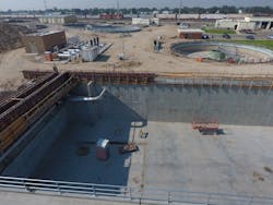 New Aeration Basin Walls New Aeration Basin Walls