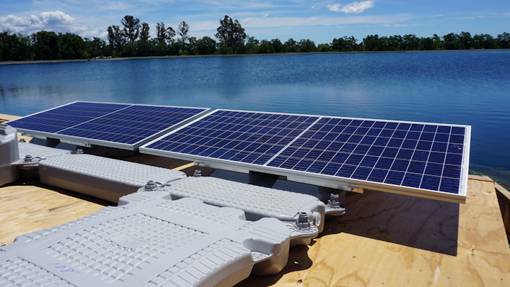 Installation of 1.78 megawatt "floatovoltaic" system will fulfill 90% of energy needs for Calif. utility by using sustainable solar power.