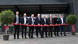 Dedication ceremony: Mirko Lehmann (CEO Innovative Sensor Technology IST AG), Peter Anderegg (CFO Innovative Sensor Technology IST AG), Christian Spoerlé (President of the commune of Ebnat-Kappel), Matthias Altendorf (CEO Endress+Hauser Group), Klaus Endress (Supervisory Board President Endress+Hauser Group), Bruno Damann (St Gallen State Councilor), Philipp Buchs (architect) and Jörn Lützen (COO Innovative Sensor Technology IST AG) officially open the expansion of the facilities of Innovative Sensor Technology IST AG. Dedication ceremony: Mirko Lehmann (CEO Innovative Sensor Technology IST AG), Peter Anderegg (CFO Innovative Sensor Technology IST AG), Christian Spoerlé (President of the commune of Ebnat-Kappel), Matthias Altendorf (CEO Endress+Hauser Group), Klaus Endress (Supervisory Board President Endress+Hauser Group), Bruno Damann (St Gallen State Councilor), Philipp Buchs (architect) and Jörn Lützen (COO Innovative Sensor Technology IST AG) officially open the expansion of the facilities of Innovative Sensor Technology IST AG.