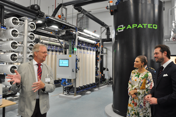 APATEQ CTO Ulrich Bäuerle, H.R.H. Viktoria, Crown Princess of Sweden, H.R.H. Prince Félix of Luxembourg