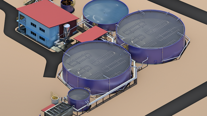 Configuration of the GW&E wastewater treatment plant at Carnes de Coclé S.A.
