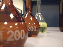 The conformity assessment standard (NSF/ANSI 223) sets minimum requirements for the frequency of monitoring tests for treatment chemicals and facility audits of chemical manufacturing and distribution facilities. The conformity assessment standard (NSF/ANSI 223) sets minimum requirements for the frequency of monitoring tests for treatment chemicals and facility audits of chemical manufacturing and distribution facilities.