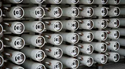 Reverse osmosis membranes are used in the water treatment process in water reclamation and reuse projects.