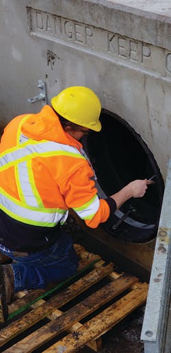 The 790 duckbill was a cost-effective way of reducing flooding in a small residential area. The 790 duckbill was a cost-effective way of reducing flooding in a small residential area.