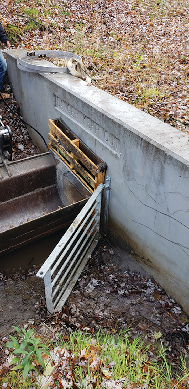 The 790 duckbill was a cost-effective way of reducing flooding in a small residential area.