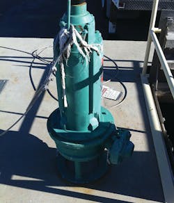 This Vaughan chopper pump eliminated a 4’ mat of grease and debris, plus paid for itself in 2 1/2 months. This Vaughan chopper pump eliminated a 4’ mat of grease and debris, plus paid for itself in 2 1/2 months.