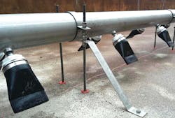 The Tideflex® Aeration and Mixing System’s non-clogging, no-fouling design provided built-in backflow prevention and even airflow distribution control throughout the tanks. The Tideflex® Aeration and Mixing System’s non-clogging, no-fouling design provided built-in backflow prevention and even airflow distribution control throughout the tanks.