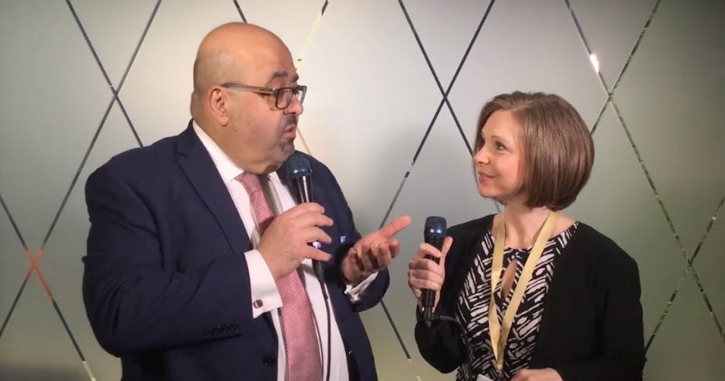 Angela Godwin interviews Adel Hagekhalil during WEX Global 2019.