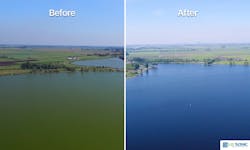 The sound waves developed by LG Sonic target and neutralize the algae, preventing them from growing and evolving to a blooming stage. The sound waves developed by LG Sonic target and neutralize the algae, preventing them from growing and evolving to a blooming stage.