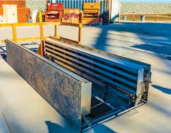 Single- and double-leaf doors were used at the project, which will have the capacity to deliver up to 900 million gallons of water per day. Single- and double-leaf doors were used at the project, which will have the capacity to deliver up to 900 million gallons of water per day.