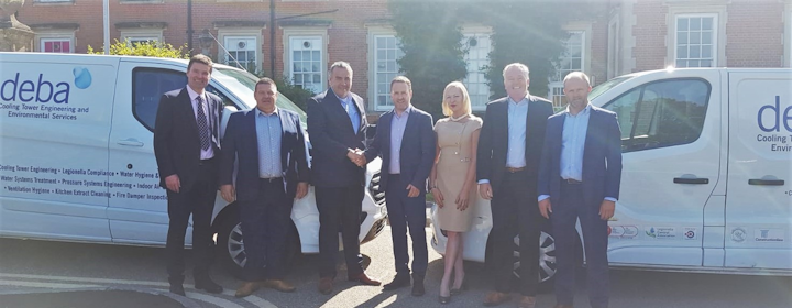 Menno M. Holterman and Ronald Ruijtenberg with the new Nijhuis DEBA UK team: